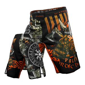 Pantalones cortos deportivos de verano personalizados para hombres, algodón, poliéster, satén para MMA, boxeo, Muay Thai, artes marciales, función elástica para adultos - Product Image 4