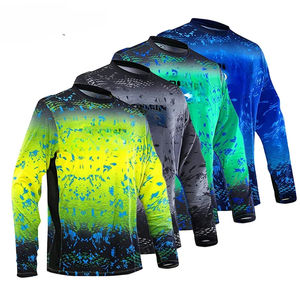 Hommes adultes chemise de pêche à manches longues polyester séchage rapide UPF 50 respirant impression numérique sweat à capuche vêtements de sport de plein air - Product Image 5