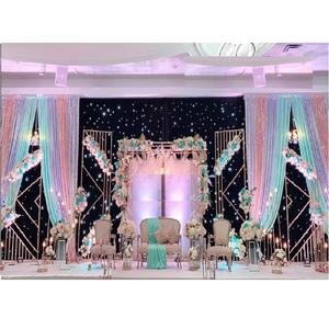 Memorable Wedding Stage Metal Frames Decoration Romantic Reception <b>Night</b> Wedding Stage Decor Wedding Reception <b>Night</b> Metal <b>Stand</b> - Product Image 1