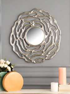Espejo de pared de Metal hecho a mano de estilo único para el hogar, Hotel, restaurante, aniversario de boda, sala de estar, uso de espejo decorativo - Product Image 4