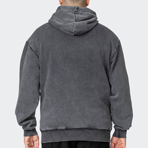 Sudaderas con capucha lavadas para hombre, ropa de calle con hombros caídos, sudaderas con bolsillo funcional de gran tamaño vintage de algodón pesado, sudaderas con capucha para hombre - Product Image 1