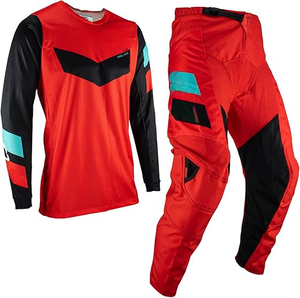 Juego de Jersey de moto de cross en negrita personalizado de estilo agresivo diseñado para técnicas impresas de ajuste y función para corredores de carretera letales - Product Image 1