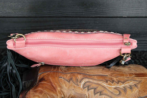 กระเป๋าหนังสะพายข้างสำหรับผู้หญิง, กระเป๋าหนังสะพายข้างสไตล์หนังวัวแท้กระเป๋าถือหรูหราลายนูน - Product Image 5