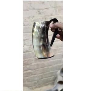 Taza para beber natural para taza de cuerno natural medieval para taza vikinga de estilo ecológico para jarra de estilo de vida sostenible para cerveza y cerveza - Product Image 2