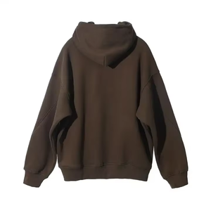 Sudadera con Capucha de Felpa de Algodón 100% de 400 g/m², Corte Regular para Hombre, Tejido de Punto Waffle Suave, Informal, de Alta Calidad, para Invierno - Product Image 4