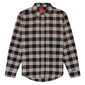 Customized Logo Flannel <b>Shirt</b> for Men Patch Pocket & Curved Hem Plaid Pattern 100% Cotton Full Sleeve Length Casual Plaid <b>Shirt</b> - Product Image 1