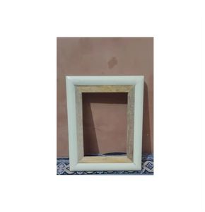 Marco de fotos de hueso y madera en blanco y negro Diseño único Última tendencia Decoración elegante y moderna para el hogar Marco personalizable único - Product Image 4