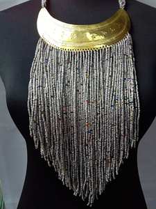 Embroidery Crafts Custom Design <b>Boho</b> Fashion Jewelry Mosaic Pendent Seed Beads <b>Necklaces</b> for European Girls and Women Use - Product Image 3