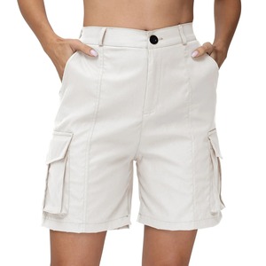 2024 femmes été Cargo Shorts solide décontracté poches plage pantalons courts Harajuku Chic pantalons courts tout Match Streetwear bas - Product Image 3