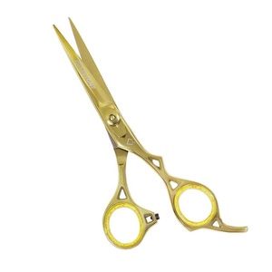 Ensemble de ciseaux de barbier professionnels en acier inoxydable de 6,5 pouces, lames de coupe et d'éclaircissage, poignée moyenne pour droitiers, pour la coupe de cheveux - Product Image 6