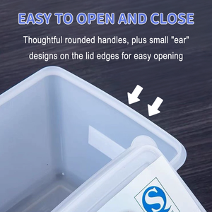 Conteneurs de stockage alimentaire en plastique de haute qualité Grande capacité Épaissi Étanche à l'air Résistant à la chaleur et au froid - Product Image 4