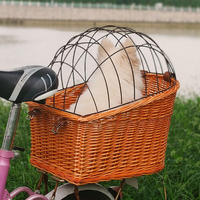 Vente en gros de panier de vélo pour chien en rotin de haute qualité nouveau panier de vélo en osier extérieur transporteur de chiot petit animal de compagnie du Vietnam