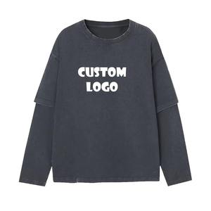 เสื้อยืดผู้ชายแขนยาวสองชั้นแบบเรียบรุ่น2024-25 - Product Image 5