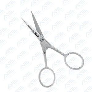 กรรไกรตัดปะสเตนเลสสตีลกรรไกรตัดขอบคิ้วแบบโค้งขนาดเล็กสำหรับฤดูใบไม้ผลิ - Product Image 4