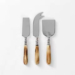 Ensemble de couteaux à fromage poignée rustique en argent ensemble de couteaux à fromage de restaurant de cuisine de haute qualité avec plaqué argent - Product Image 5