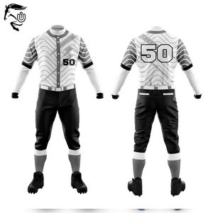 Uniforme de poliéster personalizado de béisbol para hombre OEM al por mayor 2025 ropa deportiva de buena calidad su propio diseño en blanco de buena calidad liso - Product Image 3