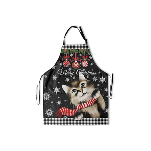 Delantal estampado de algodón 100% para cocina, limpieza, fiesta y restaurante, suministro al por mayor - Product Image 3