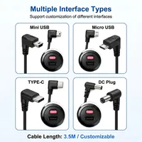 Cargador de Coche con Interruptor de Palanca para Encendedor de Cigarrillos, 12V 24V a 5V USB 2A y Cable de Datos 1A, Carga Simultánea para Cámara de Coche y Móvil