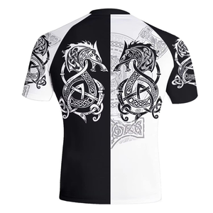 Wholesale Custom <b>Print</b> Breathable Polyester/Nylon Unisex Adult Jiu Jitsu MMA BJJ Rash Guard Unisex Rash Guard breathable Jiu Jit - Product Image 3