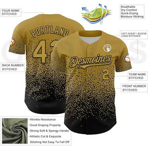 Ropa de calle de gran tamaño estilo guantes ciudad béisbol Jersey moda ajuste suelto hombros caídos sublimado diseño a todo Color Jerseyz - Product Image 4
