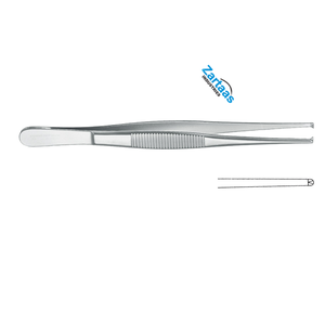 Fórceps de tejido de acero inoxidable de alta calidad 1x2 dientes 18cm / 7 "Fabricante de instrumentos quirúrgicos - Product Image 2