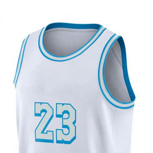 100% Polyester personnalisé Sublimation impression logo maillot de basket-ball meilleure qualité 100% polyester maillot de basket-ball - Product Image 5