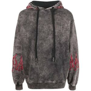 Men's 100% Cotton <b>Vintage</b> Acid Wash Hoodie Customized Logo Embroidered <b>Oversized</b> Pullover Long Sleeve Winter Basics <b>Sweatshirt</b> - Product Image 6