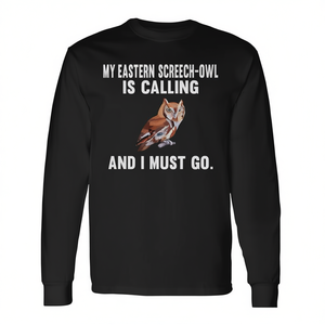 La mia gufo-ronzante orientale mi sta chiamando - T-shirt a maniche lunghe a tema uccelli - Product Image 2
