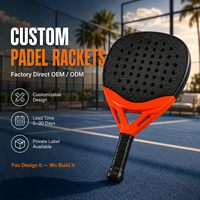 Karbon Fiber Özel OEM Fabrikası Başlangıç Seviyesi Hafif Nefes Alabilen Geniş Sweet Spot EVA Özlü Polyester Çoklu Padel Raketi