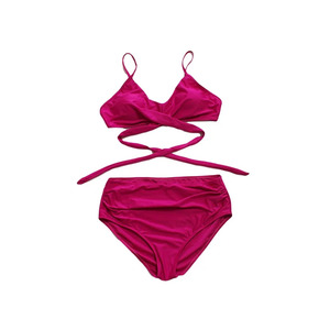 Traje de Baño Bikini de Tres Piezas para Mujer, Estilo Lujoso, Estampado Animal, Cintura Alta, Espalda Descubierta, Transpirable, de Secado Rápido, Venta al Por Mayor OEM, Nueva Llegada - Product Image 2