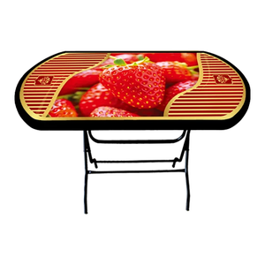 Mesa de restaurante Comedor Elegancia Personalizar Mesas de comedor ovaladas de plástico Fusión perfecta de estilo Durabilidad y asequibilidad - Product Image 3