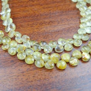 Piedras preciosas naturales, cuentas sueltas de pera rutilo dorado, certificado GTC, precio al por mayor, pulsera, collar, joyería para mujer, curación MM - Product Image 5