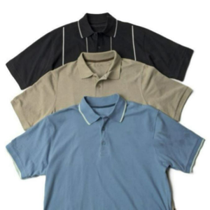 Logo personnalisé imprimé coton hommes pour gris Polo T-Shirt à manches courtes décontracté grande taille solide réutilisable promotionnel T-Shirt - Product Image 4