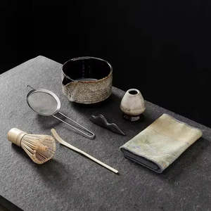 Juego de Té Matcha Japonés Wakokoro de 7 Piezas: Tazón, Batidor, Soporte, Cuchara, Toalla, Colador, Reposacucharas, Bambú, Cerámica, Duradero y Elegante - Product Image 2