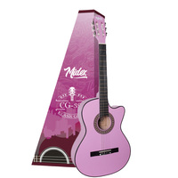 Midex CG-390PU 39 Inch 4/4 Purple Classical Guitar Sapele Neck Indian Rosewood Fretboard Glossy Finish Adjustable Truss Rod