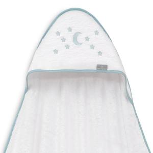 Serviette de bain en bambou 100x100 Mod. Luna Estrellas Vert avec étoiles pour les articles de bain de bébé - Product Image 1