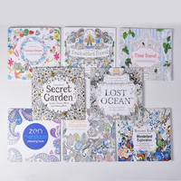 Livre de coloriage personnalisé pour adultes Forêt Enchantée, reliure piquée à cheval, livre d'art en papier sur le thème des contes de fées