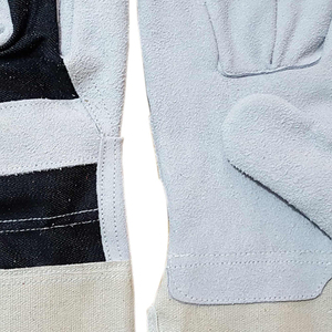 ถุงมือหนังเพื่อความปลอดภัยสำหรับทำงานกลางแจ้งงานชาวแคนาดาถุงมือสำหรับทำสวนโลโก้ออกแบบได้ตามต้องการ - Product Image 6