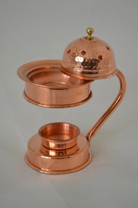 Quemador de incienso de latón con acabado de cobre de tamaño mediano Quemador de metal para interiores y exteriores Diseño elegante Uso en el hogar Tamaño de color personalizado disponible - Product Image 2