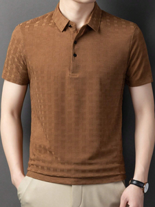 Camiseta Polo informal de verano para hombre, camiseta Polo de punto de manga corta, Impresión de logotipo personalizado para hombre - Product Image 5