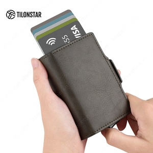 TILONSTAR TVC200D alta calidad profesional RFID bloqueo Pop Up Wallet ID tarjetas de crédito titular - Product Image 5