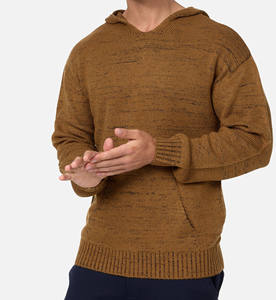Sweat-shirts pour hommes en polyester 100% surdimensionnés, décontractés, d'hiver, à fermeture éclair intégrale, avec logo brodé personnalisé, teinture unie, délavé à la pierre - Product Image 5
