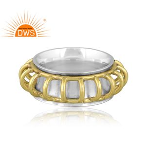 Diseño hecho a mano de plata esterlina fina anillo de banda trenzada joyería personalizada para mujeres regalo para ella - Product Image 4