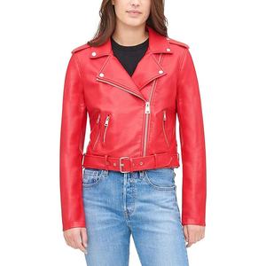 Mode femme veste courte Slim Streetwear décontracté surdimensionné solide fermeture éclair femme Outwear femmes moto veste pour hommes - Product Image 1