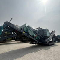 Concasseur mobile sur chenilles haute productivité 1011, machine de concassage de pierres robuste pour l'exploitation de carrières et l'aggregatation