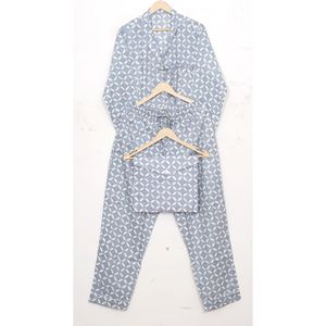 ชุดนอนผ้าฝ้ายสำหรับเพื่อนเจ้าสาวชุดนอนผ้าทอพิมพ์ลายด้วยมือ - Product Image 5