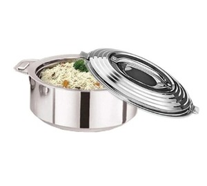 Olla Caliente de Acero Inoxidable de 5 Litros de Calidad Premium al por Mayor, Calentador de Alimentos de Metal Grande con Tapa de Diseño Moderno para Sopa y Caldo - Product Image 1