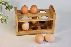 Porte-œuf en bois de haute qualité fait à la main pour la cuisine de la ferme et le marché - Product Image 6