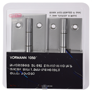 VORMANN 10503 Stainless Steel Square-Edged <b>Hooks</b> & <b>Rails</b> 50mm Height & Width 1.0mm Thickness Rolled 20-Piece Packaging - Product Image 3