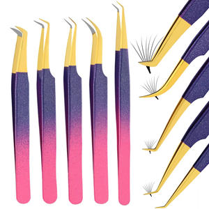 ชุดแหนบต่อขนตาแบบฟันปลาทำจากสเตนเลสสตีลคุณภาพสูงออกแบบโลโก้ได้ตามต้องการ - Product Image 1